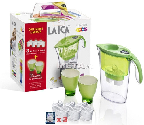 Bộ bình lọc nước, cốc Laica