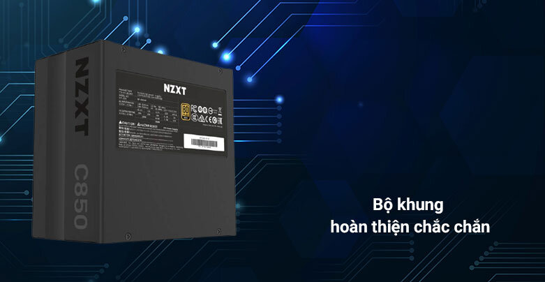 Nguồn/ Power NZXT C850W 80 Golds | Bộ khung hoàn thiện chắc chắn