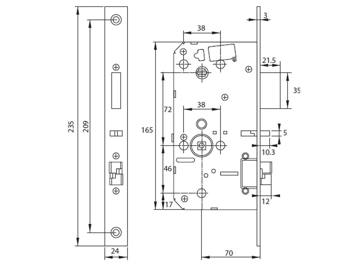 Khóa điện tử dễ lắp đặt Khóa điện tử