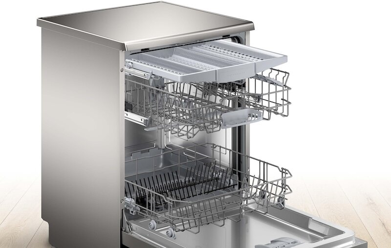 Thiết kế bên trong thông minh, tối ưu hóa không gian rửa (Ảnh: Bosch).