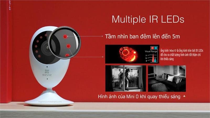 Camera wifi đa năng EZVIZ CS-CV206 Mini O plus 1080P (Chân đế đan năng)