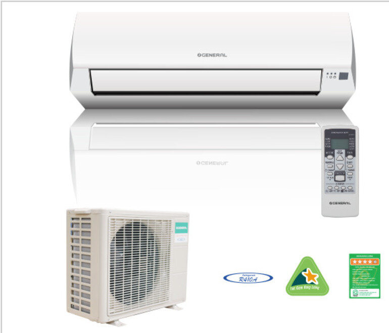 Điều hòa General Inverter 24000 BTU 2 chiều ASHA24LEC gas R-410A