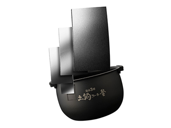 Lòng nồi cấu tạo 3 lớp, chống dính tốt 