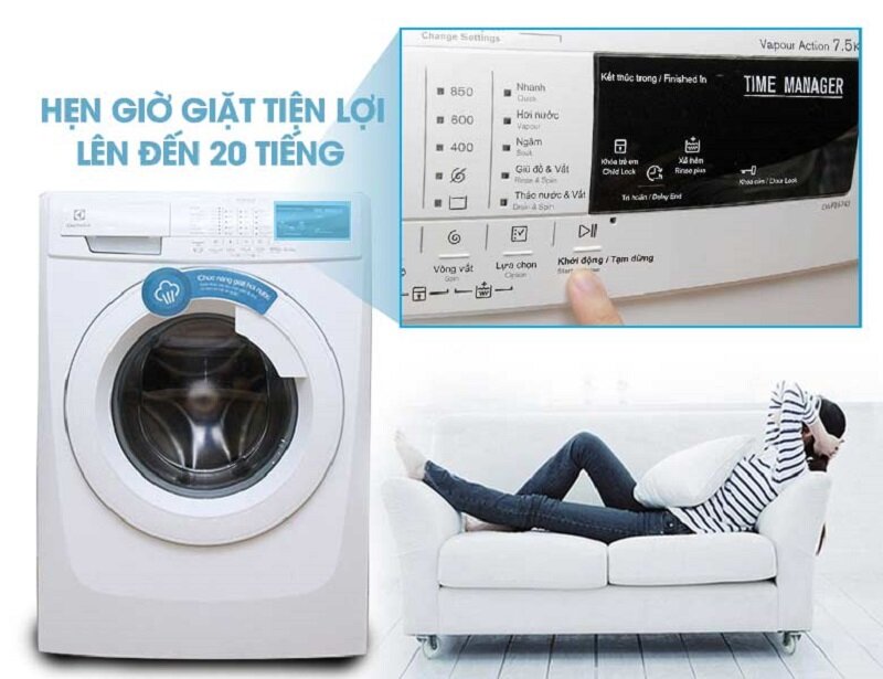 Máy giặt Electrolux 8 kg EWF10843 Máy giặt Electrolux 8 kg EWF10843