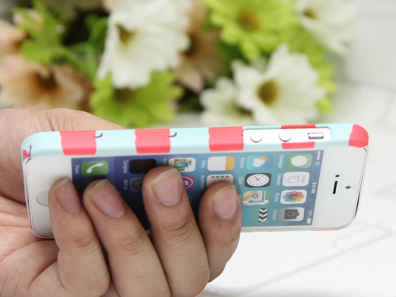 Ốp lưng iPhone 5 - 5S Nhựa Icover Táo Đỏ