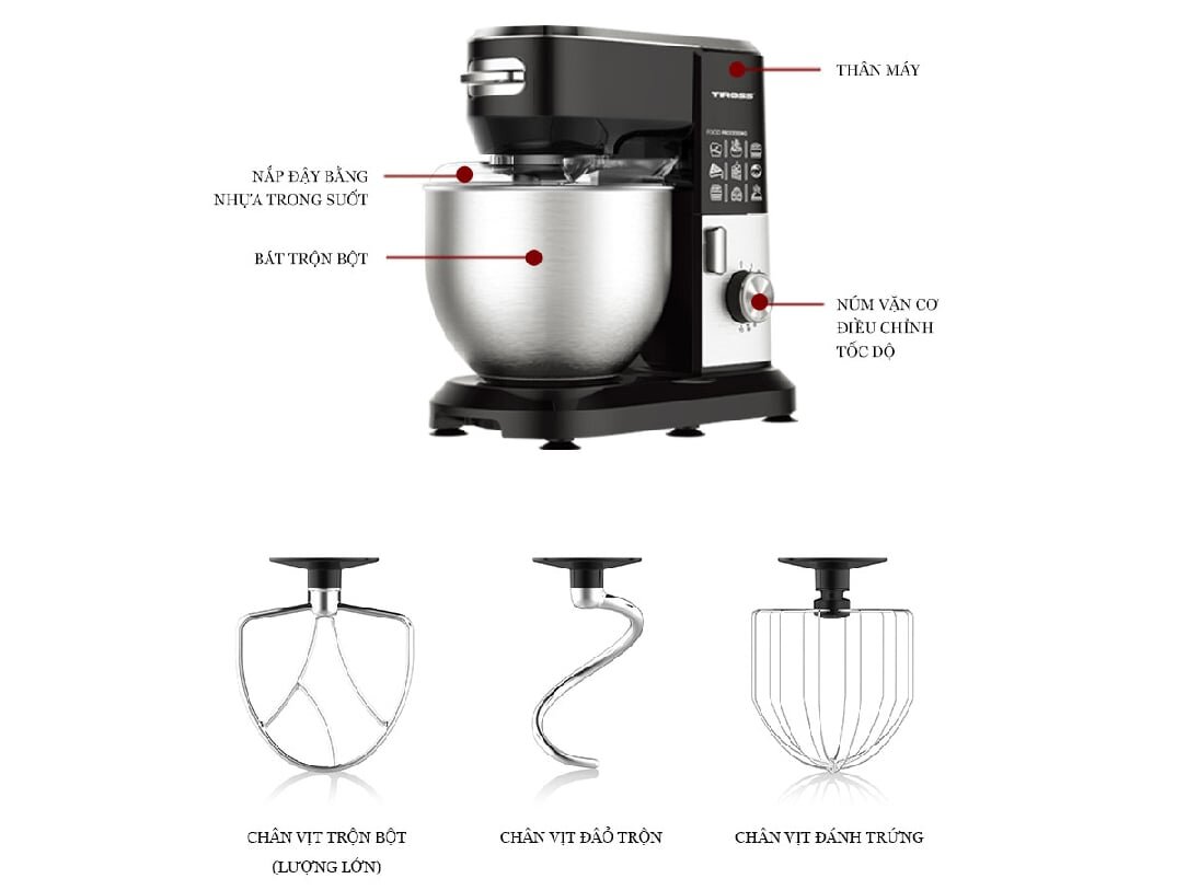Máy đánh trứng Tiross TS5401