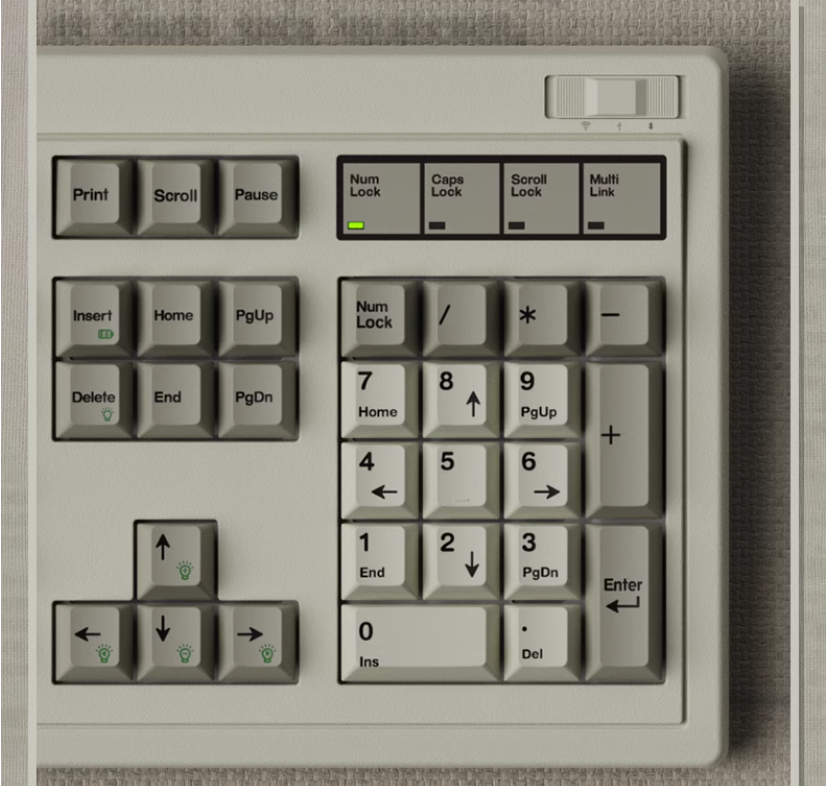 Bàn phím cơ FL-Esports OG104 Retro Grey 3 mode Kailh Coolmint V2 switch Led RGB 6