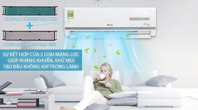 Điều hòa 2 chiều Windy Inverter Gree GWH09WA-K3D9B7L - 9000BTU