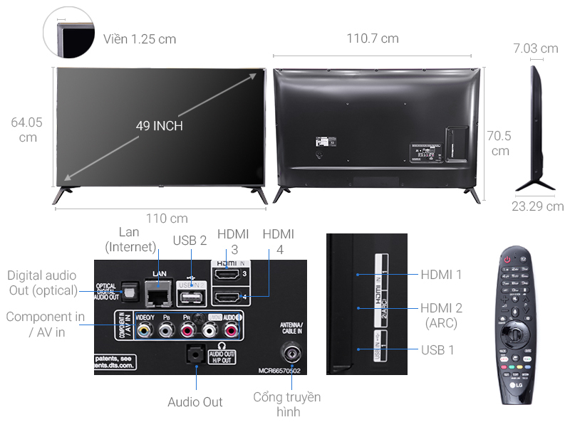 Smart Tivi LG 49 inch 49UJ652T Smart Tivi LG 49 inch 49UJ652T