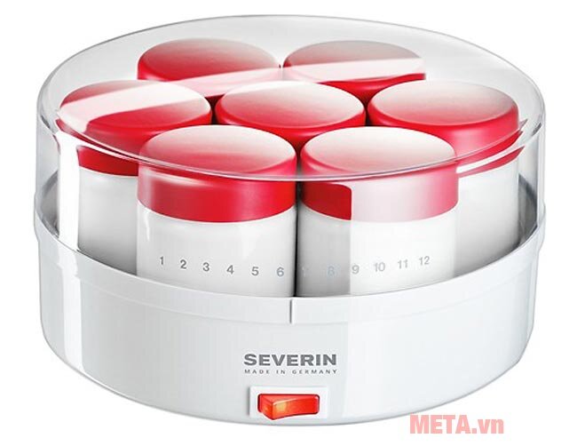 Máy làm sữa chua Severin JG 3519 - 14 cốc thủy tinh Máy làm sữa chua Severin JG 3519 - 14 cốc thủy tinh