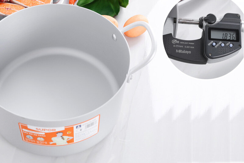 Nồi nhôm oxy hóa mềm 24 cm Supor HT08008-5 Nồi nhôm oxy hóa mềm 24 cm Supor HT08008-5
