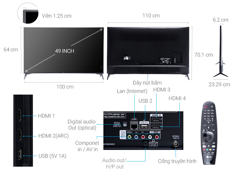 Smart Tivi LG 49 inch 49UJ750T Smart Tivi LG 49 inch 49UJ750T
