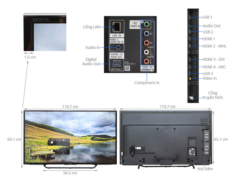 Android Tivi Sony 49 inch KD-49X8000C