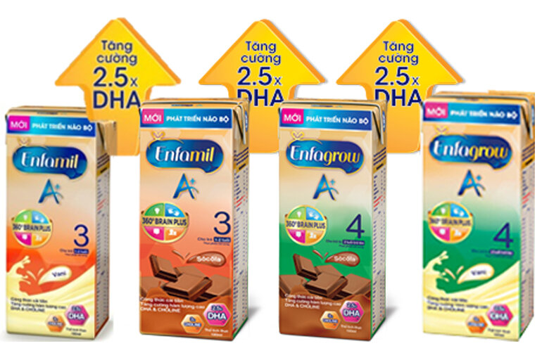 Sữa Enfagrow 3 vị socola và vani