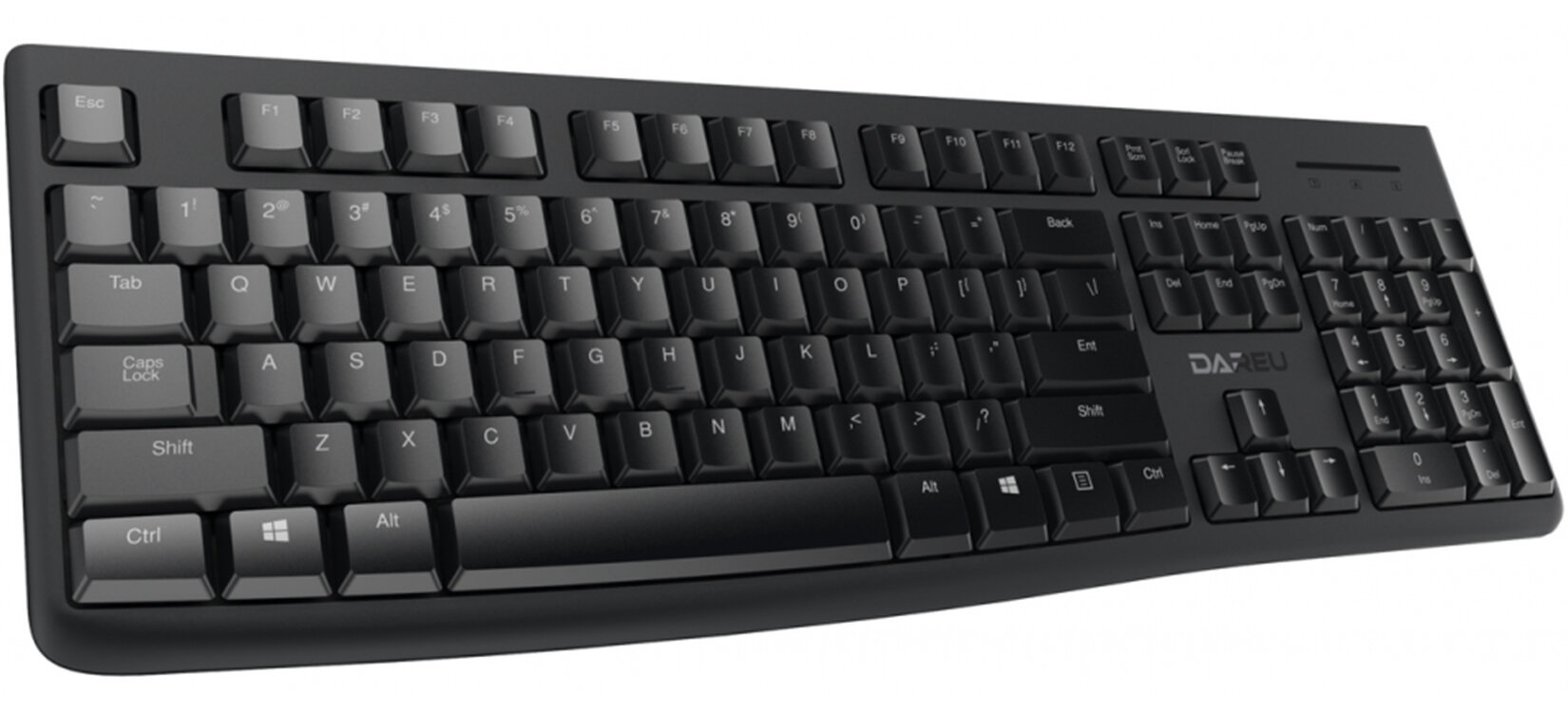 Bộ Bàn phím Chuột không dây Dareu LK186G đen (USB) 