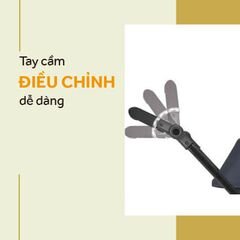 Điều chỉnh tay cầm xe đẩy điều hòa Combi CrossGo dễ dàng, thuận tiện cho mẹ đẩy từ 2 phía.