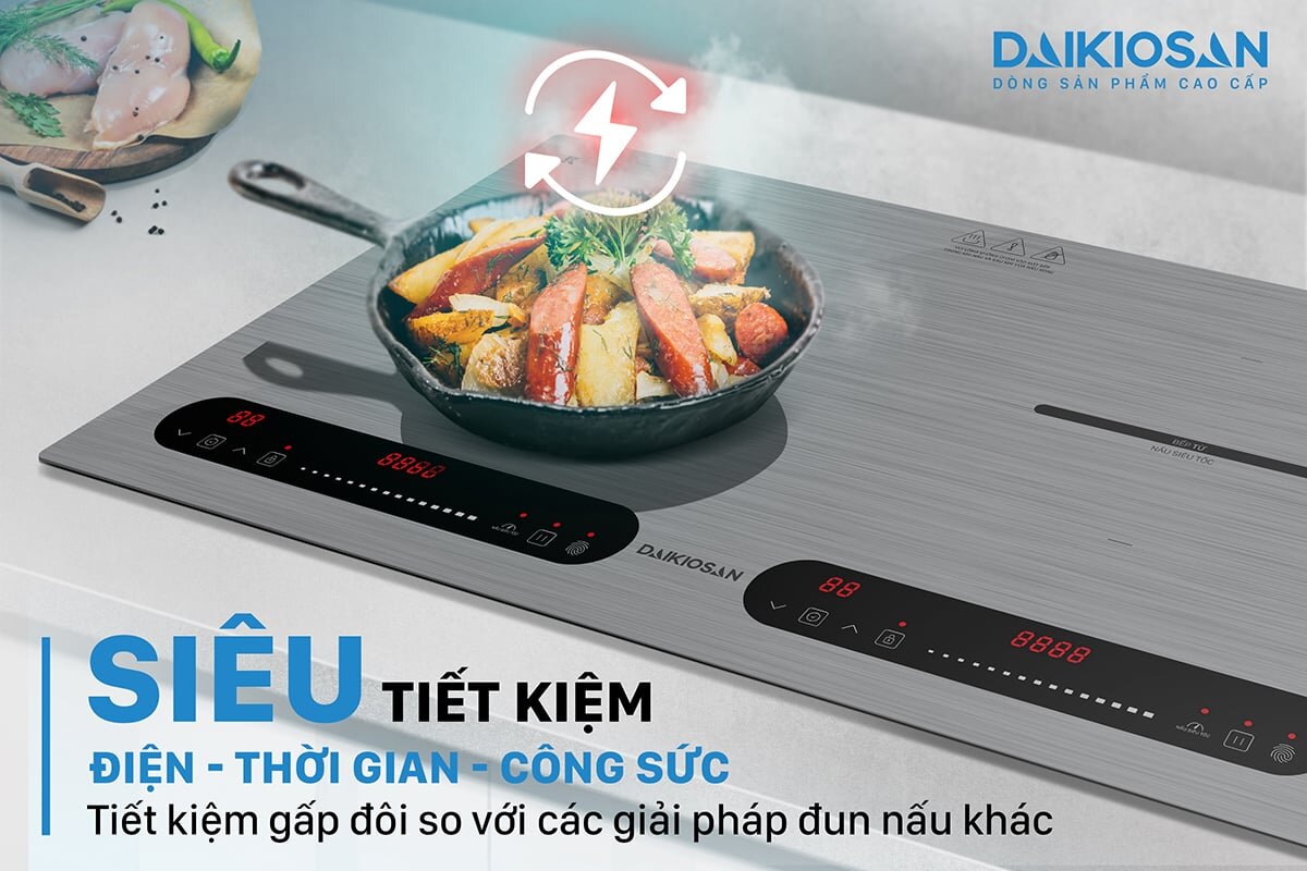 Bếp từ đôi Daikiosan DKT-200006