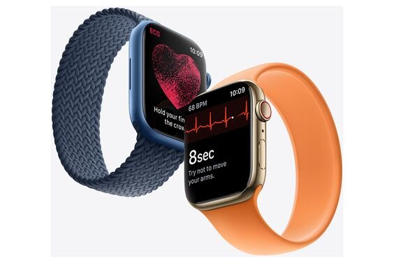 cảm biến nhịp tim Apple Watch Series 7 GPS + Cellular 41mm viền thép dây thép