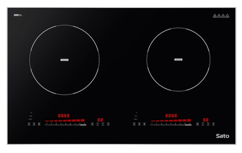 Bếp từ Sato SIH948N9 (B) thiết kế đơn giản, nhã nhặn (Ảnh: Sato).