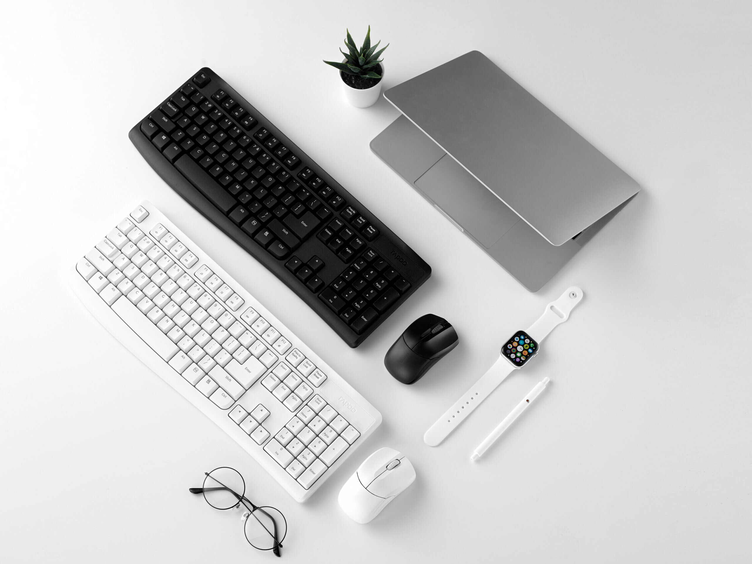 Bộ bàn phím chuột không dây Rapoo X1800 Pro Black 1