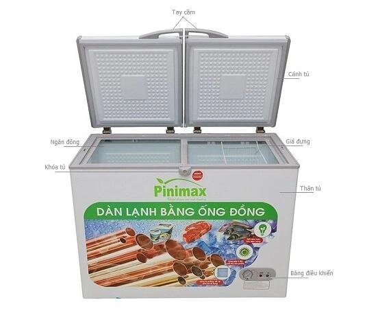 Tủ đông Pinimax inverter 2 ngăn 560 lít PNM-59WF3