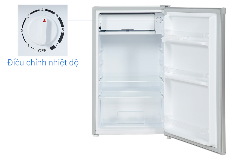 Tủ lạnh Beko 90 lít RS9052S sở hữu khay cửa rộng rãi (ảnh: dienmayxanh).