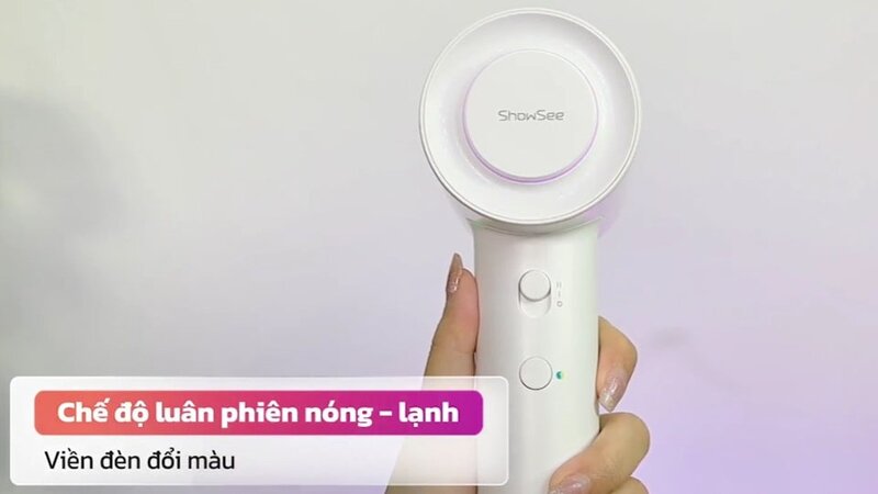 Máy sấy tóc Showsee AP16-W với chế độ luân phiên nóng và lạnh