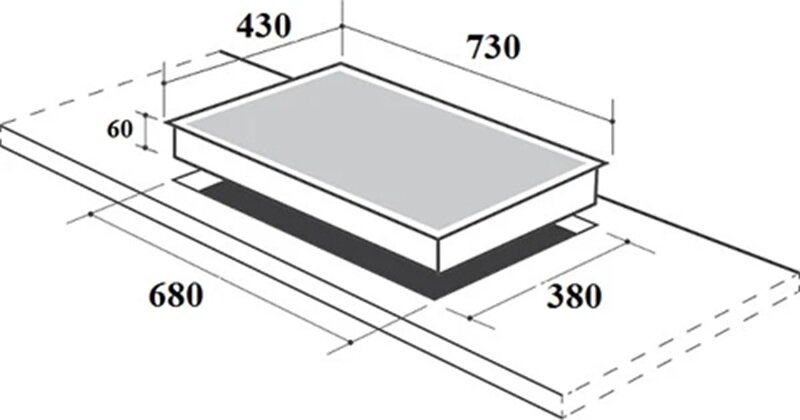 Bếp từ hồng ngoại âm 2 vùng nấu Canzy CZ-ML86B