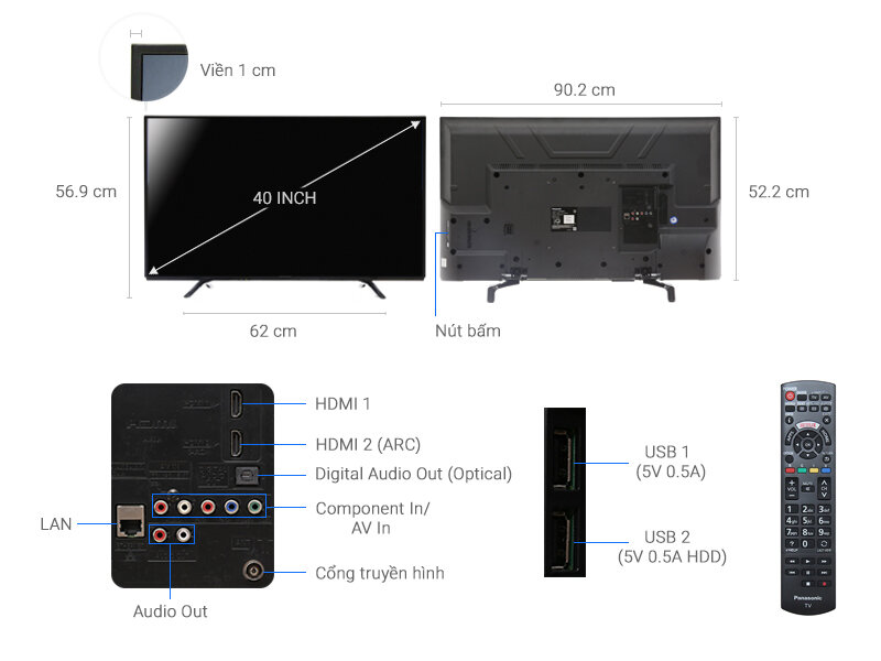 Smart Tivi Panasonic 40 inch TH-40DS490V