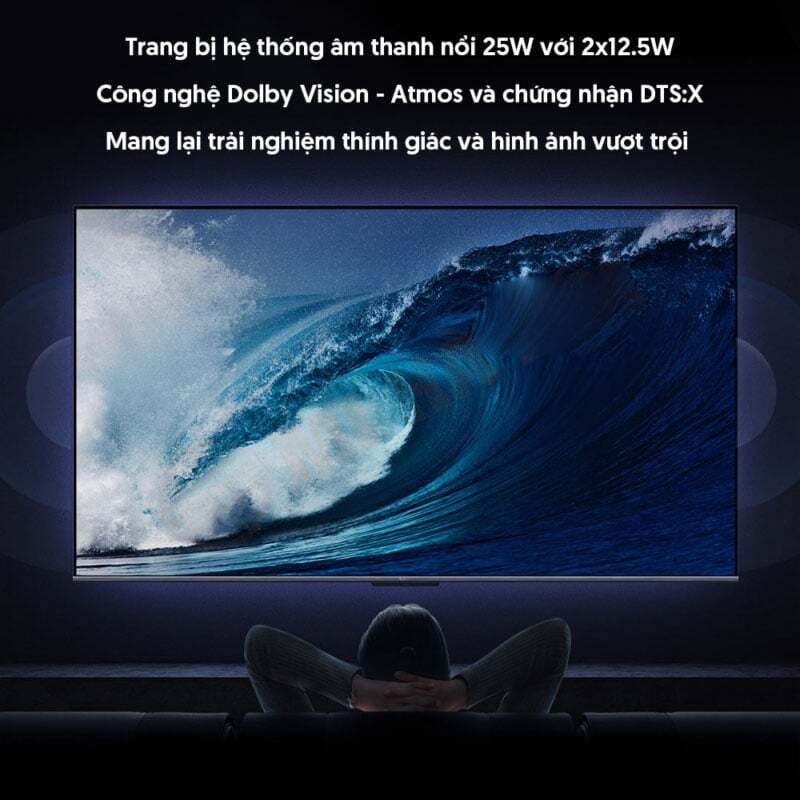 Tivi có hệ thống âm thanh nổi 25W Tivi 75 inch