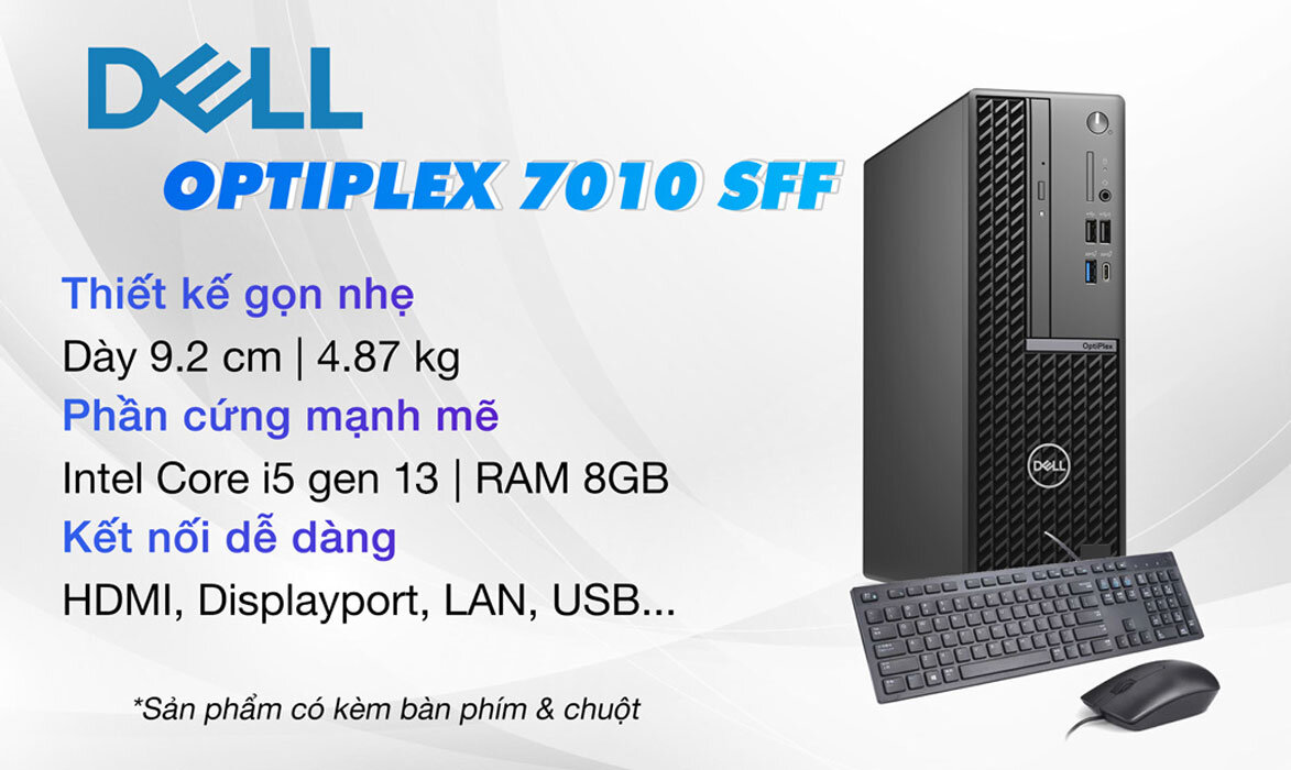 PC Dell Optiplex 7010 SFF S7010-13500-08512W là sự kết hợp hoàn hảo giữa hiệu năng mạnh mẽ và thiết kế nhỏ gọn