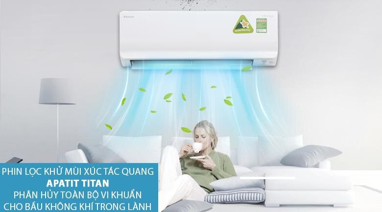 Điều hòa Daikin 1 chiều Inverter 8.500BTU ATKC25UAVMV