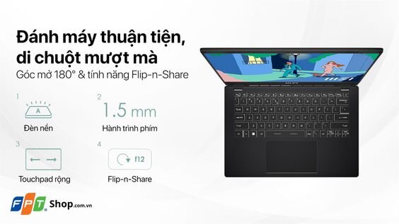 Bàn phím MSI Modern 14