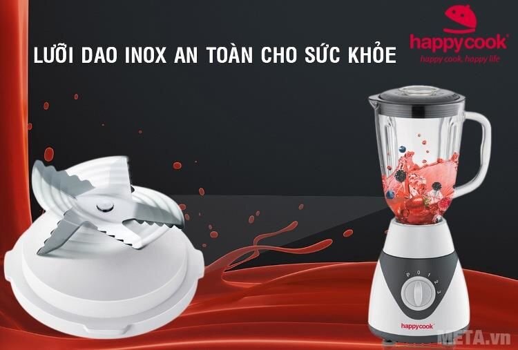 Máy xay sinh tố Happy Cook HCB-1502 - 1,5L (Xám)