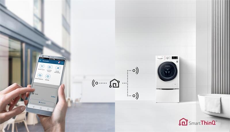 Máy giặt 9kg  LG TWC1409S2W Lồng ngang