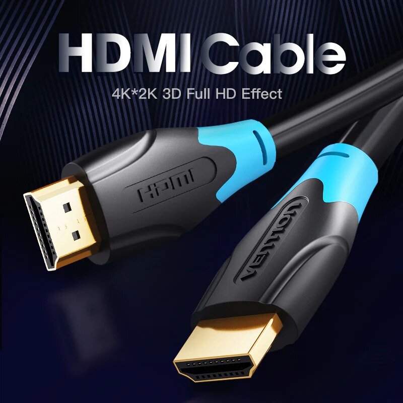 Cáp HDMI 1.5m Vention VAA-B04-B150 chuẩn 2.0 hỗ trợ 4K 60Mhz