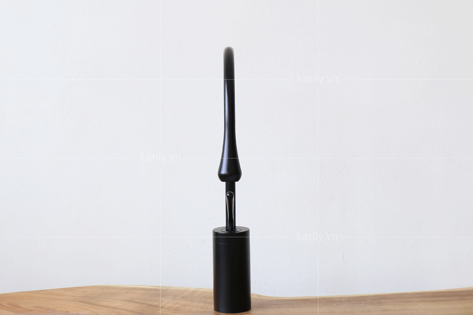 vòi chậu Kanly thân cao nóng lạnh GCC20B đồng thau sơn đen