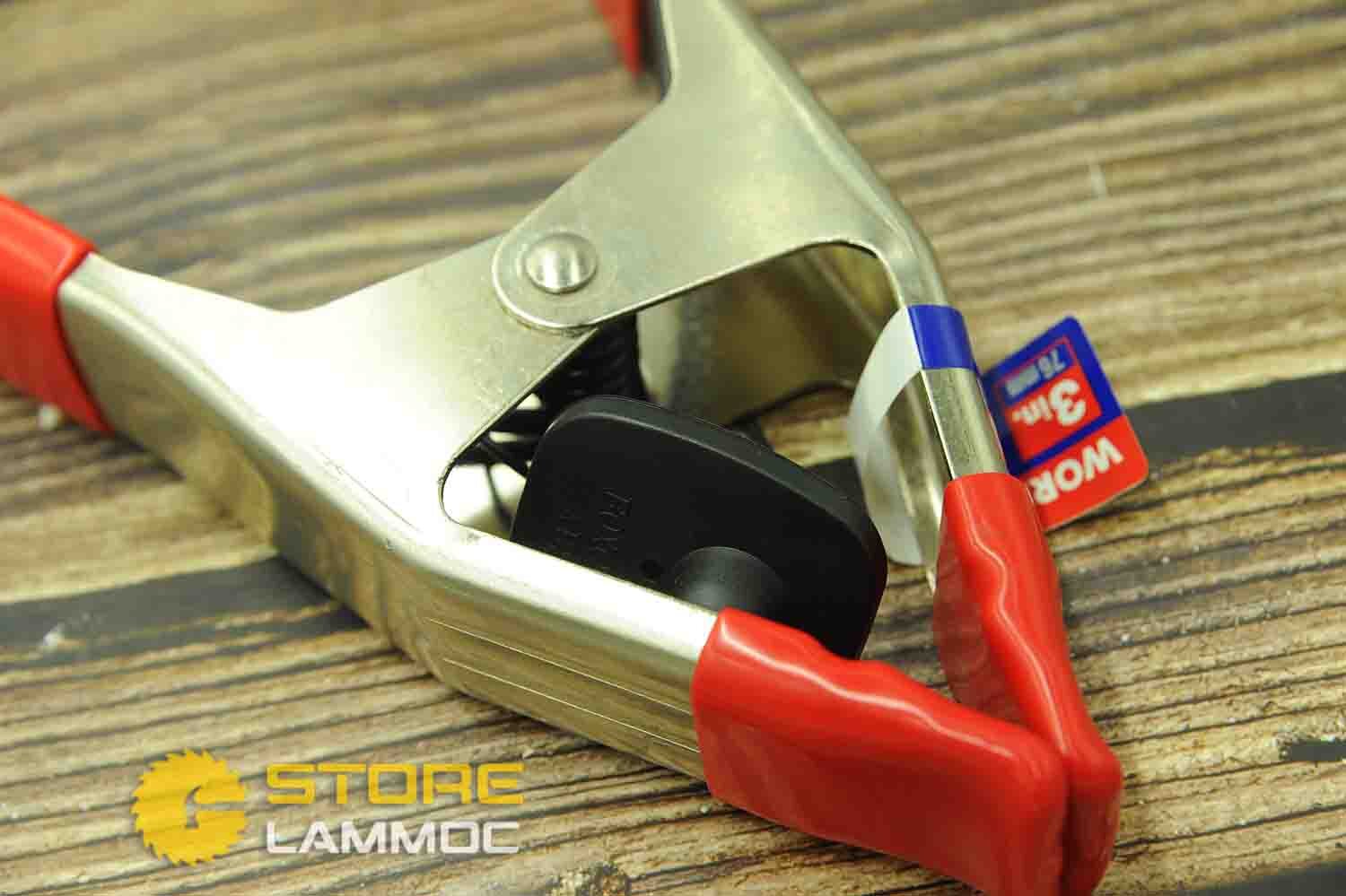 Kẹp chữ A 76mm cán phủ cao su Workpro W032008