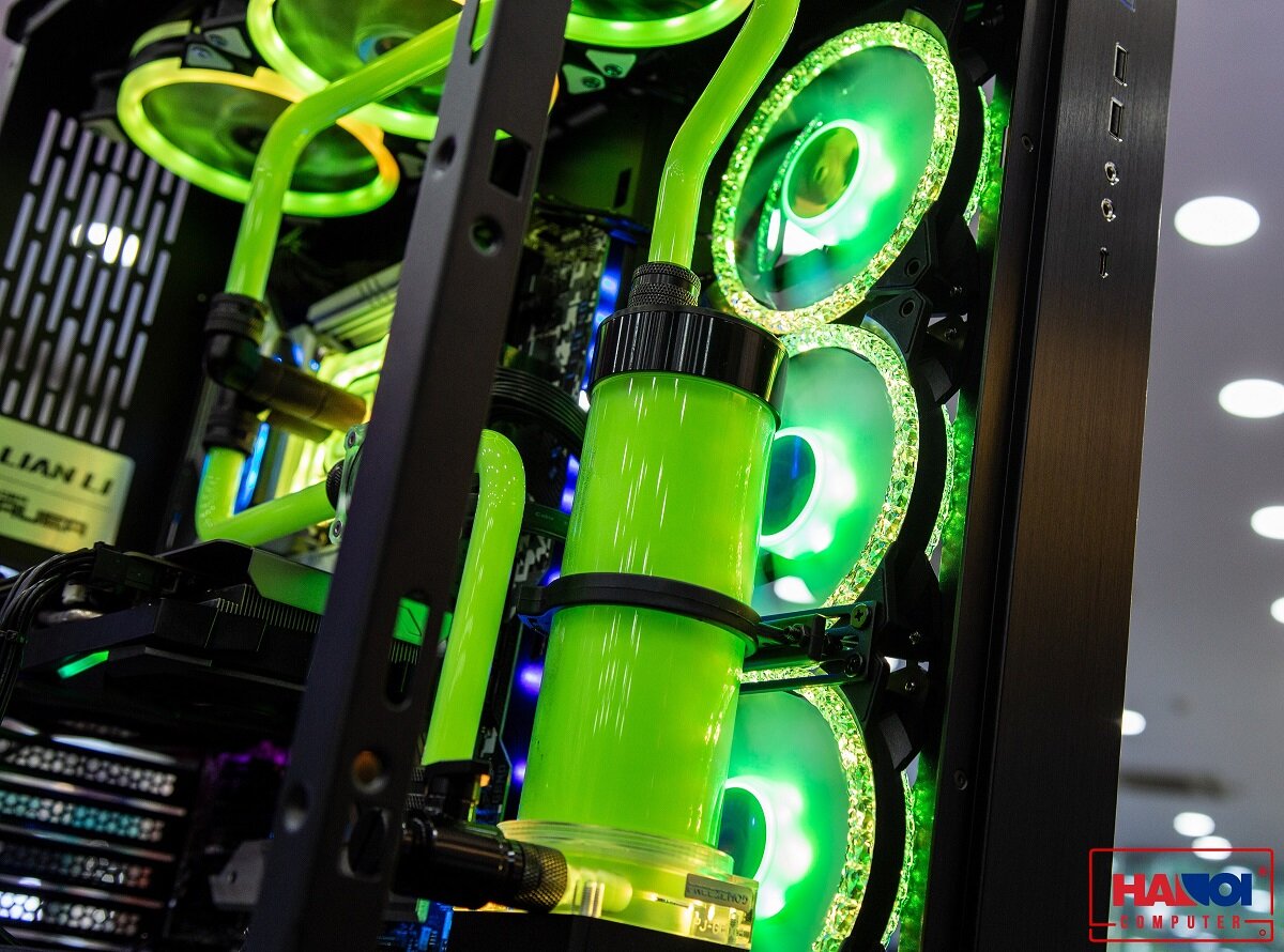 Trọn bộ tản nhiệt nước PC LIAN-LI O11 Dynamic HT-86 (Lắp ráp theo yêu cầu) trang bị tổng cộng 6 quạt làm mát