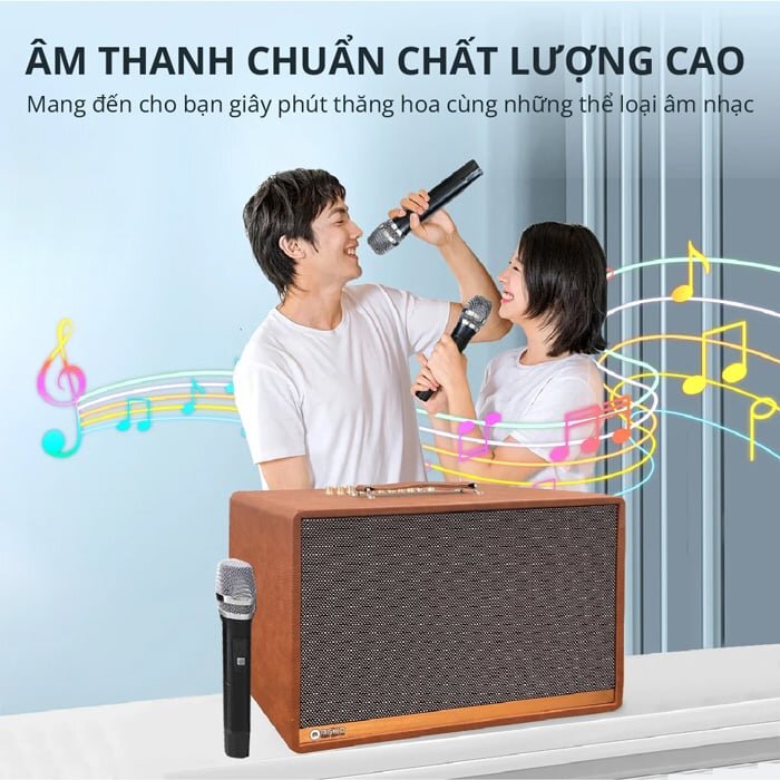 Loa gỗ xách di động Mishio MK-H125 Loa gỗ xách di động Mishio MK-H125