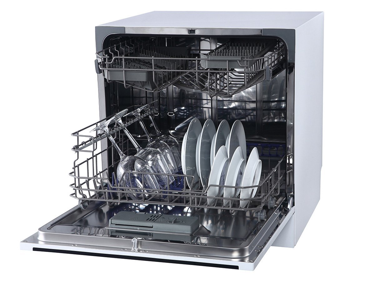 Máy Texgio TG-DTW558 chứa được 8 bộ bát đĩa/lần