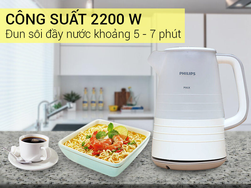 Bình đun siêu tốc Philips HD9334 1.5 lít