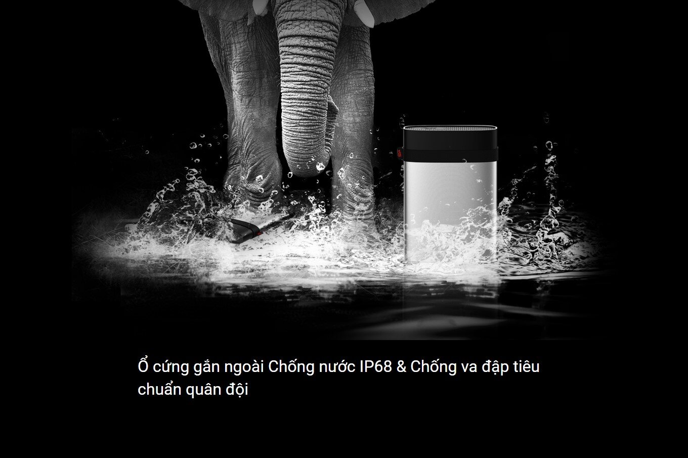 Ổ cứng di động SILICON POWER Armor A85 Bạc USB 3.2 Gen1