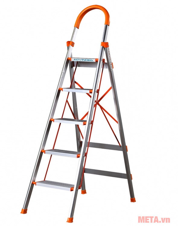 Thang nhôm ghế bản to 5 bậc Advindeq ADS-705