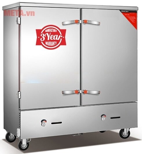 Tủ nấu cơm công nghiệp 24 khay dùng gas