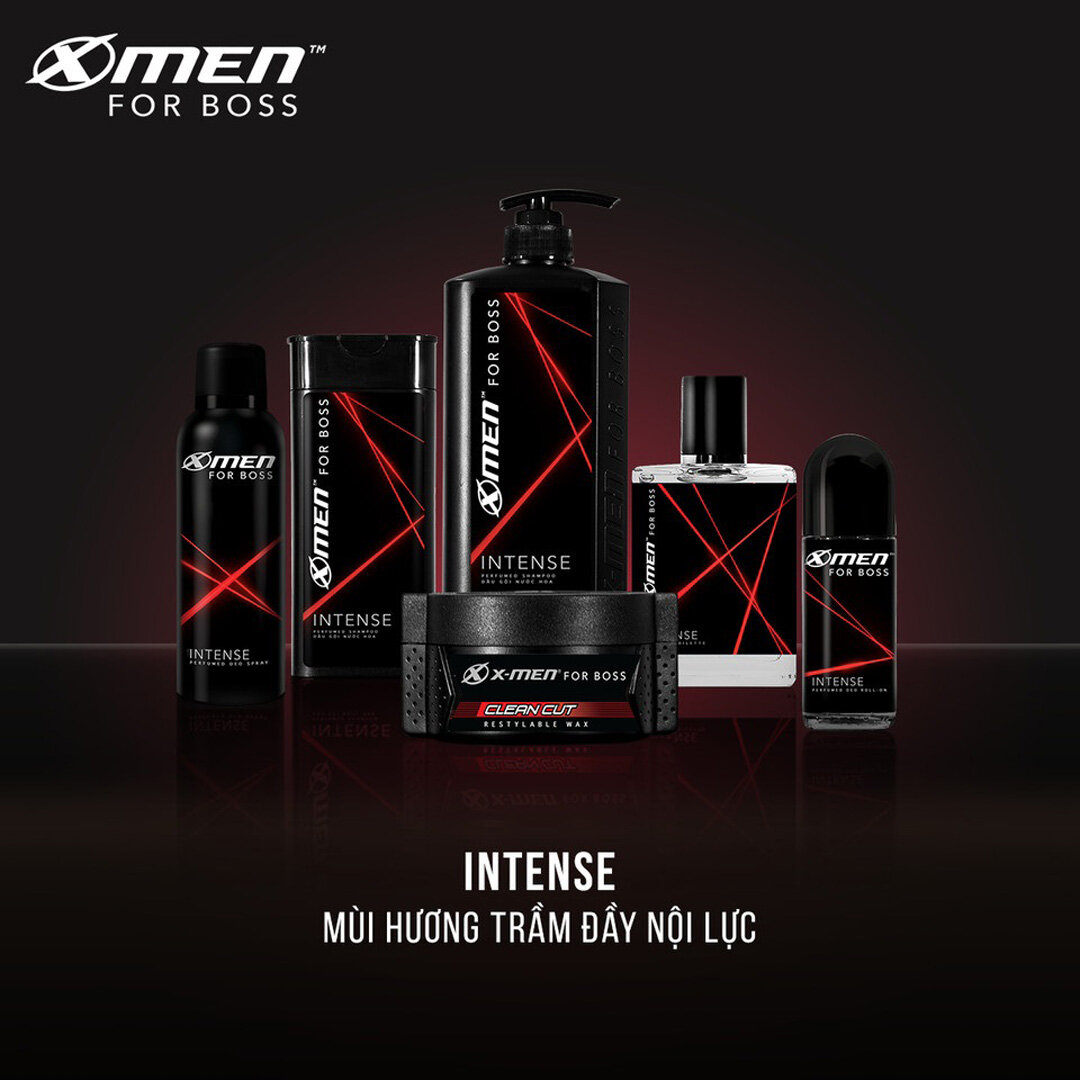 Dầu Gội X-Men For Boss hương nước hoa Intense chuẩn Châu Âu.