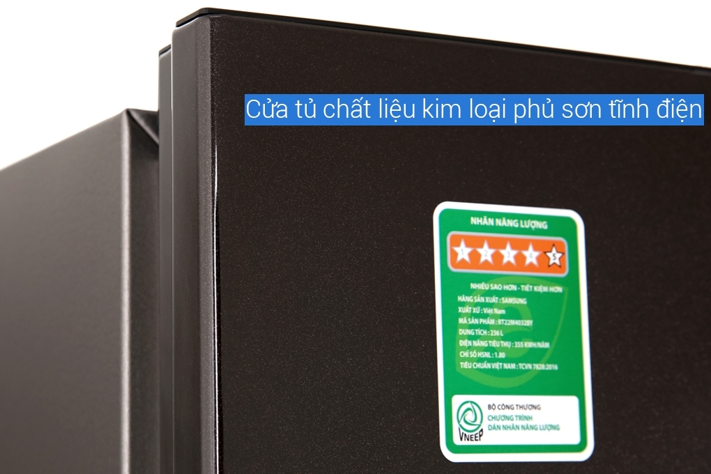 Cửa tủ bằng kim loại Tủ lạnh Samsung RT22M4032BY/SV