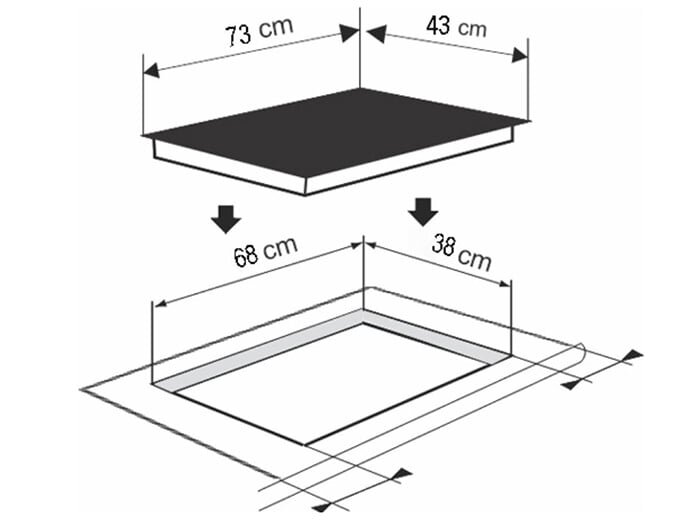 Bếp từ đôi bán âm  
