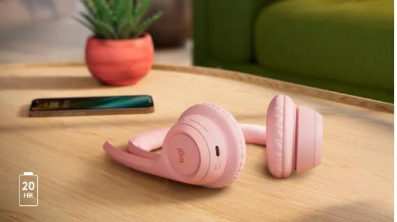 Tai nghe không dây Logitech Zone 300 Rose ảnh 4