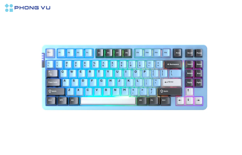 Bàn phím cơ gaming không dây LEOBOG Hi86 thiết kế hiện đại, màu sắc hài hòa